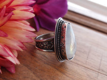 Load image into Gallery viewer, Rainbow Moonstone Ring or Pendant (Choose Your Size)