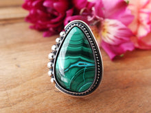 Load image into Gallery viewer, Malachite and Chrysocolla Ring or Pendant (Choose Your Size)