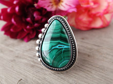 Load image into Gallery viewer, Malachite and Chrysocolla Ring or Pendant (Choose Your Size)