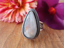 Load image into Gallery viewer, Rainbow Moonstone Ring or Pendant (Choose Your Size)