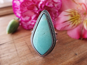 Blue Opalized Wood Ring or Pendant (Choose Your Size)