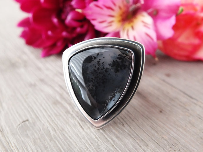 Dendritic Agate Ring or Pendant (Choose Your Size)