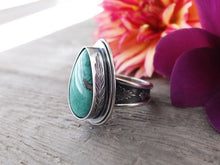Load image into Gallery viewer, Broken Arrow Variscite Ring or Pendant (Choose Your Size)