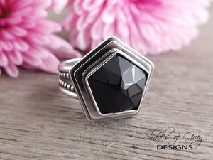 Black Spinel Ring or Pendant (Choose Your Size)