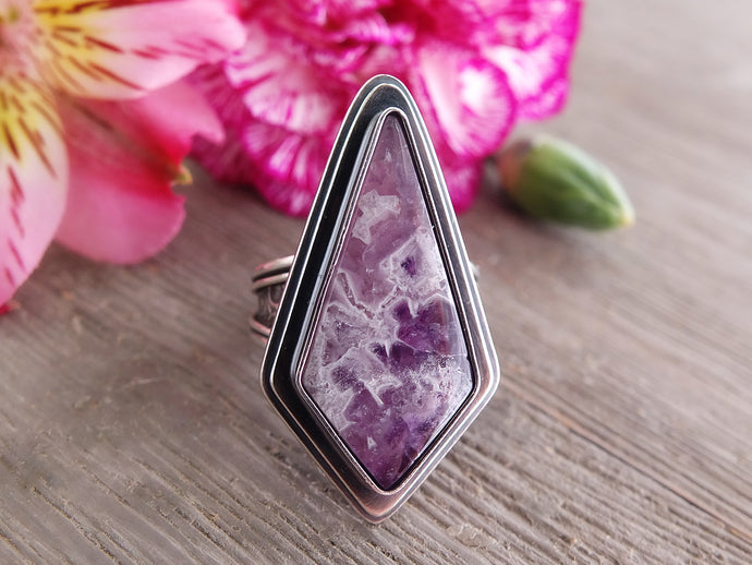 Amethyst Lace Agate Ring or Pendant (Choose Your Size)