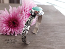 Load image into Gallery viewer, Chrysoprase Feather Cuff Bracelet