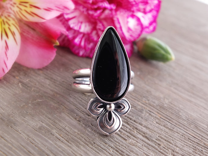 Black Onyx Ring or Pendant (Choose Your Size)