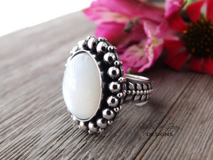 White Moonstone Ring or Pendant (Choose Your Size)