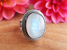 Load image into Gallery viewer, Rainbow Moonstone Ring or Pendant (Choose Your Size)
