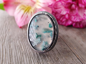 Confetti Chrysocolla Ring or Pendant (Choose Your Size)
