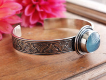 Load image into Gallery viewer, Aquamarine Cuff Bracelet