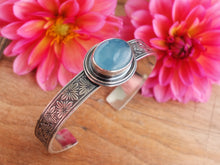 Load image into Gallery viewer, Aquamarine Cuff Bracelet