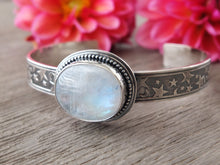 Load image into Gallery viewer, Rainbow Moonstone Cuff Bracelet