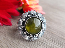 Load image into Gallery viewer, Green Tourmaline Ring or Pendant (Choose Your Size)