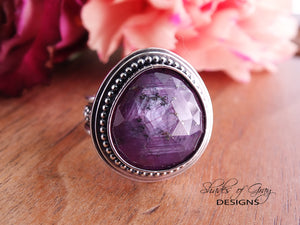 Rose Cut Sapphire Ring or Pendant (Choose Your Size)