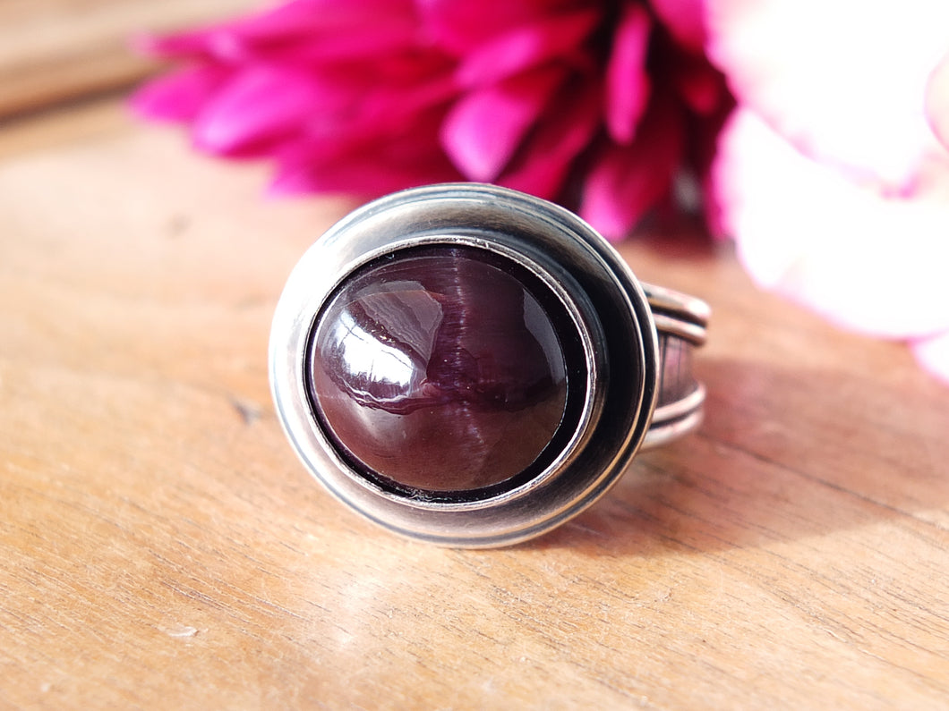 Star Garnet Ring or Pendant (Choose Your Size)