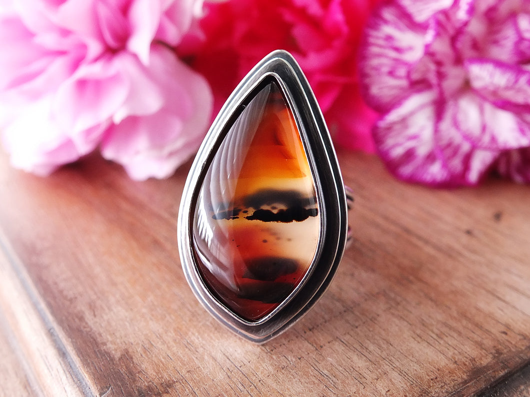 Montana Agate Ring or Pendant (Choose Your Size)