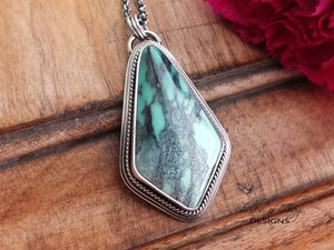 Emerald Rose Variscite Pendant