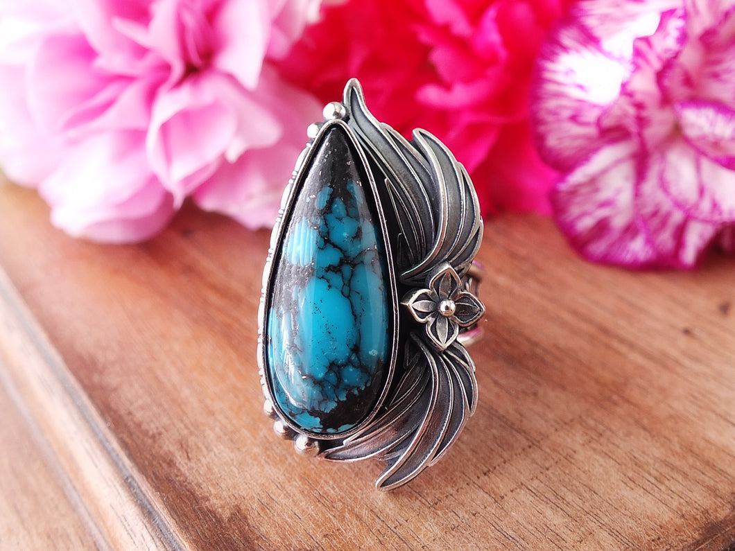 Hubei Turquoise Ring or Pendant (Choose Your Size)