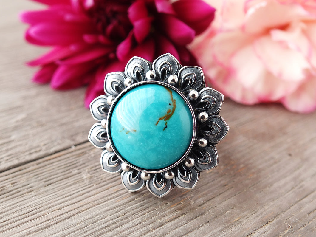 Hubei Turquoise Ring or Pendant (Choose Your Size)