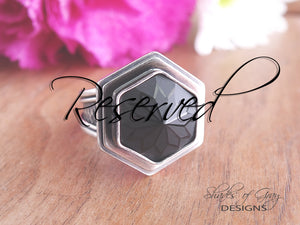 Black Spinel Ring or Pendant (Choose Your Size) (Copy)