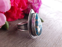 Load image into Gallery viewer, Persian Turquoise w/ Pyrite Ring or Pendant (Choose Your Size)