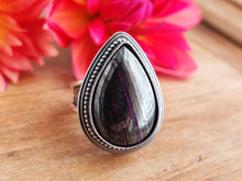 Load image into Gallery viewer, Sugilite and Hematite Ring or Pendant (Choose Your Size)