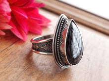 Load image into Gallery viewer, Sugilite and Hematite Ring or Pendant (Choose Your Size)