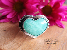 Load image into Gallery viewer, Chrysoprase Heart Ring or Pendant (Choose Your Size)