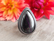 Load image into Gallery viewer, Sugilite and Hematite Ring or Pendant (Choose Your Size)