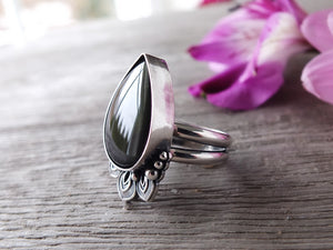 Rainbow Obsidian Ring or Pendant (Choose Your Size)