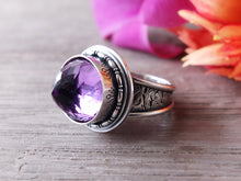 Load image into Gallery viewer, Faceted Amethyst Ring or Pendant (Choose Your Size)