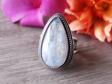 Load image into Gallery viewer, Rainbow Moonstone Ring or Pendant (Choose Your Size)