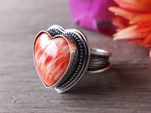 Load image into Gallery viewer, Spiny Oyster Heart Ring or Pendant (Choose Your Size)