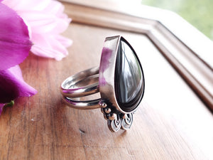 Rainbow Obsidian Ring or Pendant (Choose Your Size)