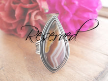 Load image into Gallery viewer, RESERVED: Laguna Agate Ring or Pendant (Choose Your Size)