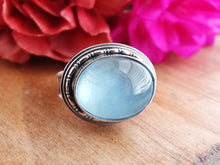 Load image into Gallery viewer, RESERVED: Aquamarine Ring or Pendant (Choose Your Size)
