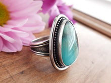 Load image into Gallery viewer, Blue Opalized Petrified Wood Ring or Pendant (Choose Your Size)