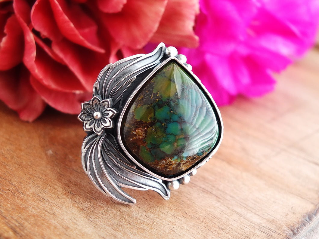 Hubei Turquoise Ring or Pendant (Choose Your Size)