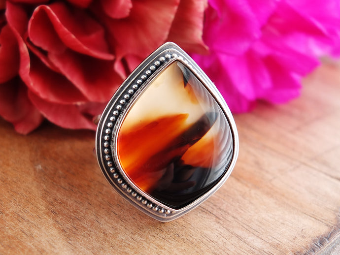 Montana Agate Ring or Pendant (Choose Your Size)