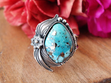 Load image into Gallery viewer, Persian Turquoise w/ Pyrite Ring or Pendant (Choose Your Size)