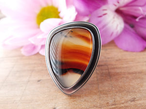 Montana Agate Ring or Pendant (Choose Your Size)