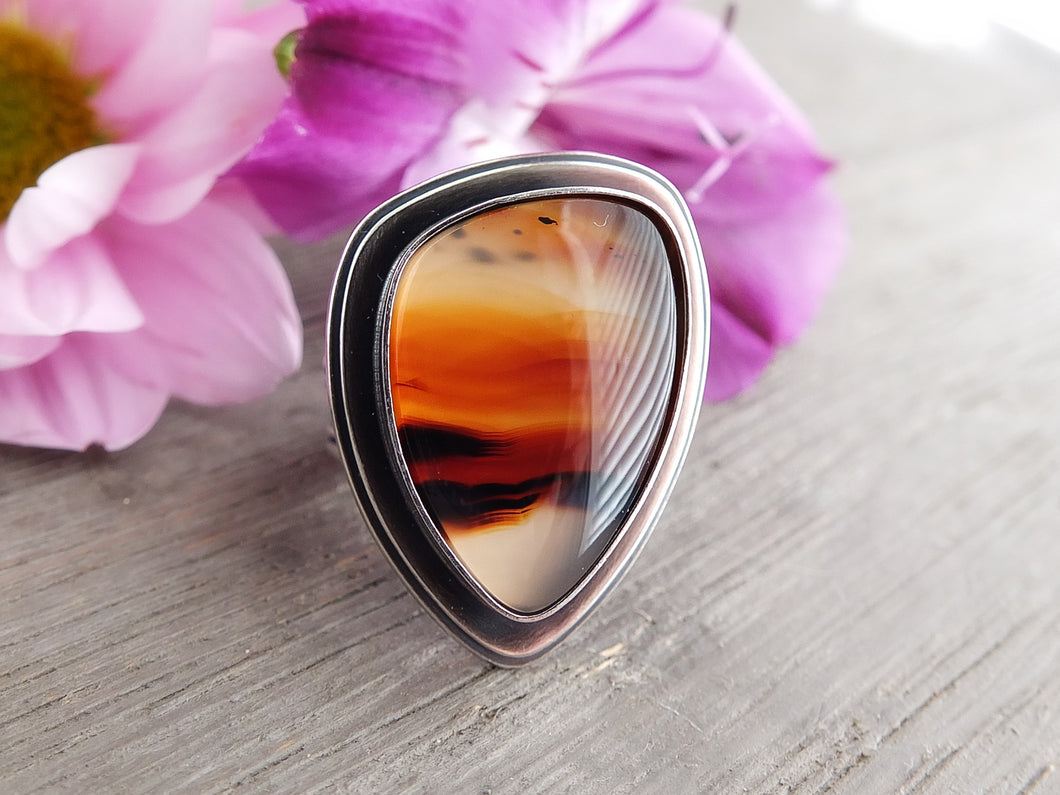 Montana Agate Ring or Pendant (Choose Your Size)