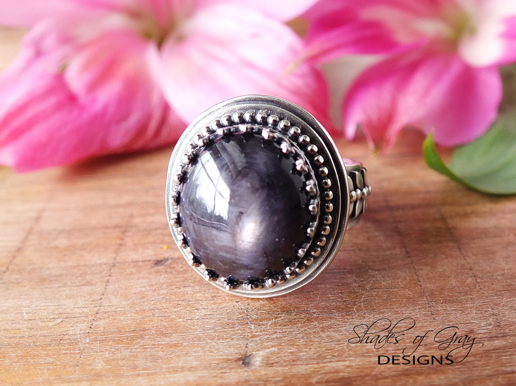 Star Sapphire Ring or Pendant (Choose Your Size)