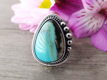 Load image into Gallery viewer, Blue Opalized Petrified Wood Ring or Pendant (Choose Your Size)