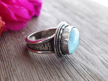 Load image into Gallery viewer, RESERVED: Aquamarine Ring or Pendant (Choose Your Size)