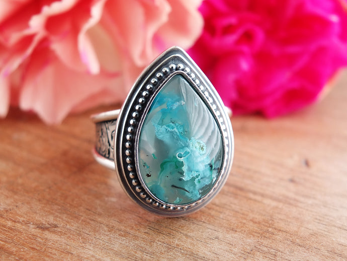 Confetti Chrysocolla Ring or Pendant (Choose Your Size)