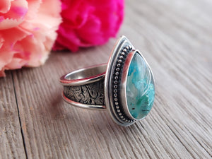 Confetti Chrysocolla Ring or Pendant (Choose Your Size)