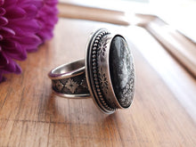 Load image into Gallery viewer, Luna Oscura / Dark Moon Stone Ring or Pendant (Choose Your Size)
