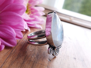 Rainbow Moonstone Ring or Pendant (Choose Your Size)